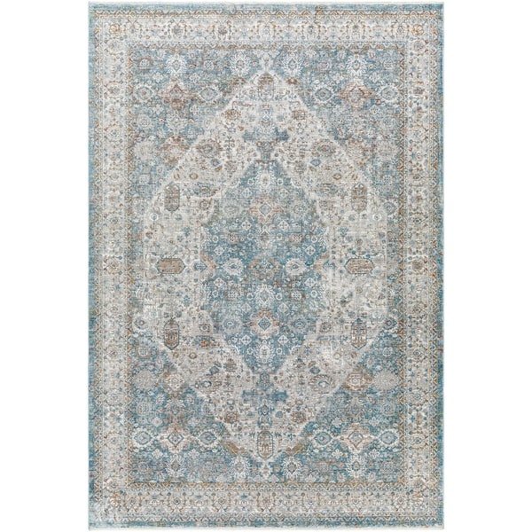 slide 2 of 12, Jeniffer Traditional Area Rug Blue - Rectangle - 12' x 15'