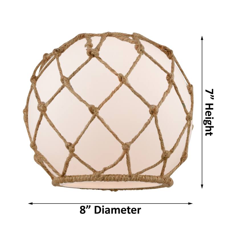 Innovations Lighting Farmhouse Rope 13" Tall Bathroom Sconce