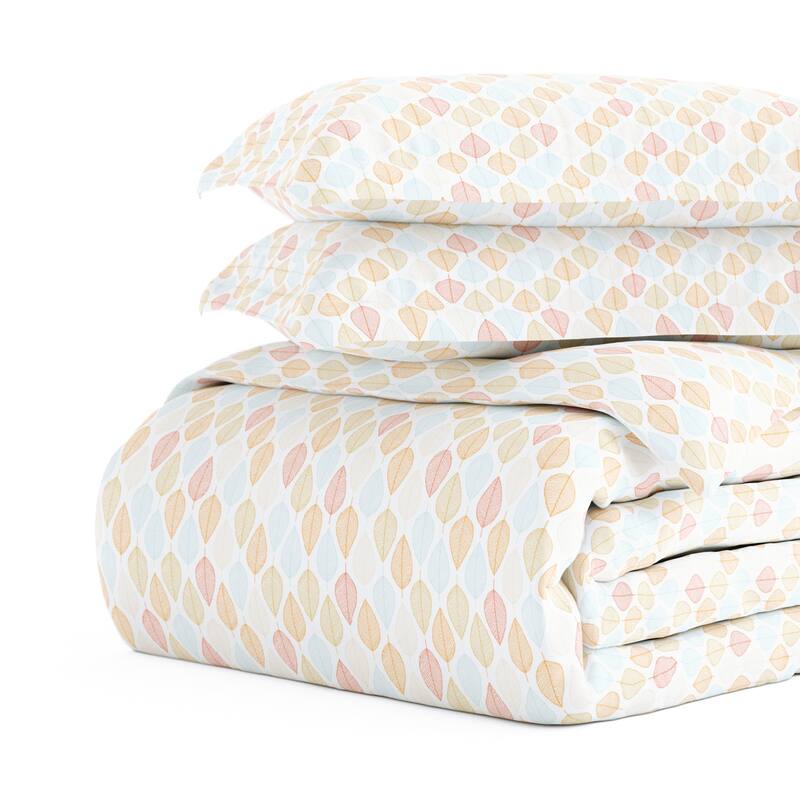 Becky Cameron Leaves 3-Piece Patterned Duvet Cover Set