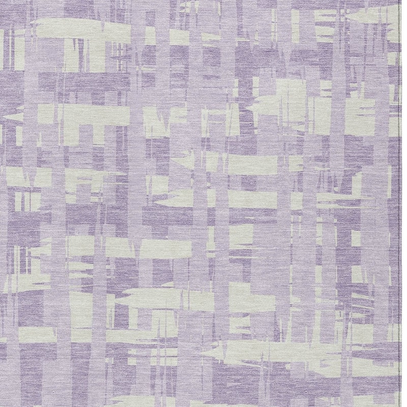 HomeRoots Striped Transitional Rectangle Outdoor Rug