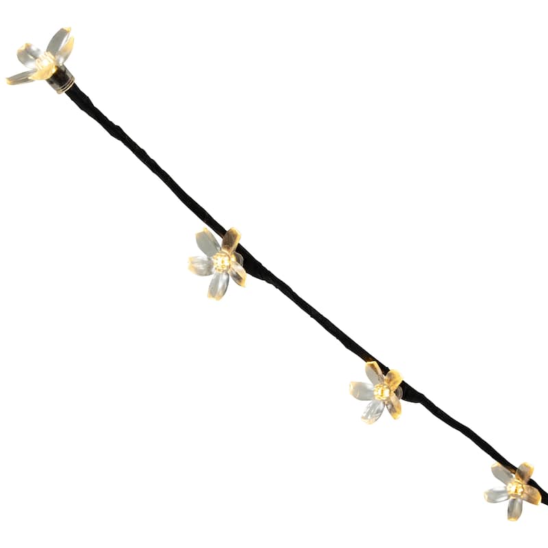 3 Cherry Blossom Artificial Tree Branches 2.5' - Warm White LED Light