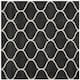SAFAVIEH Hudson Shag Ogee Trellis 2-inch Thick Area Rug - 9' x 9' Square - Dark Grey/Ivory