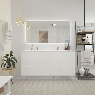 CB HOME LED Bathroom Mirror, Lighted Wall Mounted Vanity Mirror, Anti-fog, Backlit, Dimmable, Frameless, Horizontally/Vertically