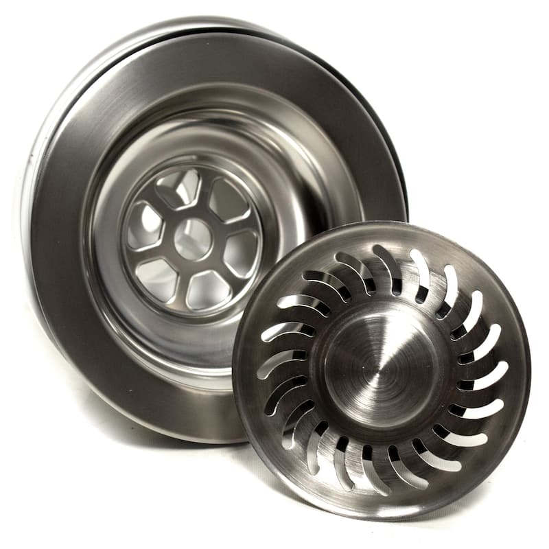 Highpoint Stainless Steel Drain for Thick Fireclay Sinks - 4.5