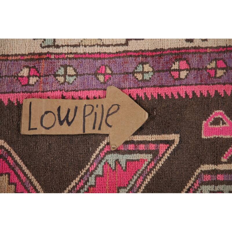 Ardebil Persian Runner Rug Hand-knotted Vintage Wool Carpet - 4'2" x 9'9"