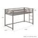 preview thumbnail 17 of 18, Avenue Greene Macie Twin Metal Junior Loft Bed