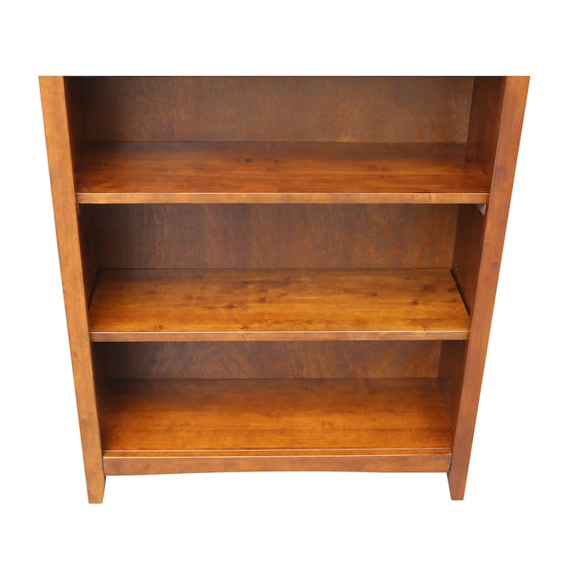 International Concepts Solid Wood Shaker Bookcase