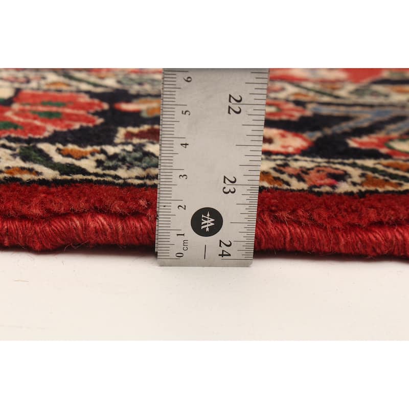 ECARPETGALLERY Hand-knotted Andelz Red Wool Rug - 4'0 x 7'9