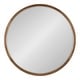 preview thumbnail 23 of 46, Kate and Laurel McLean Round Wood Framed Wall Mirror 24" Diameter - Rustic Brown