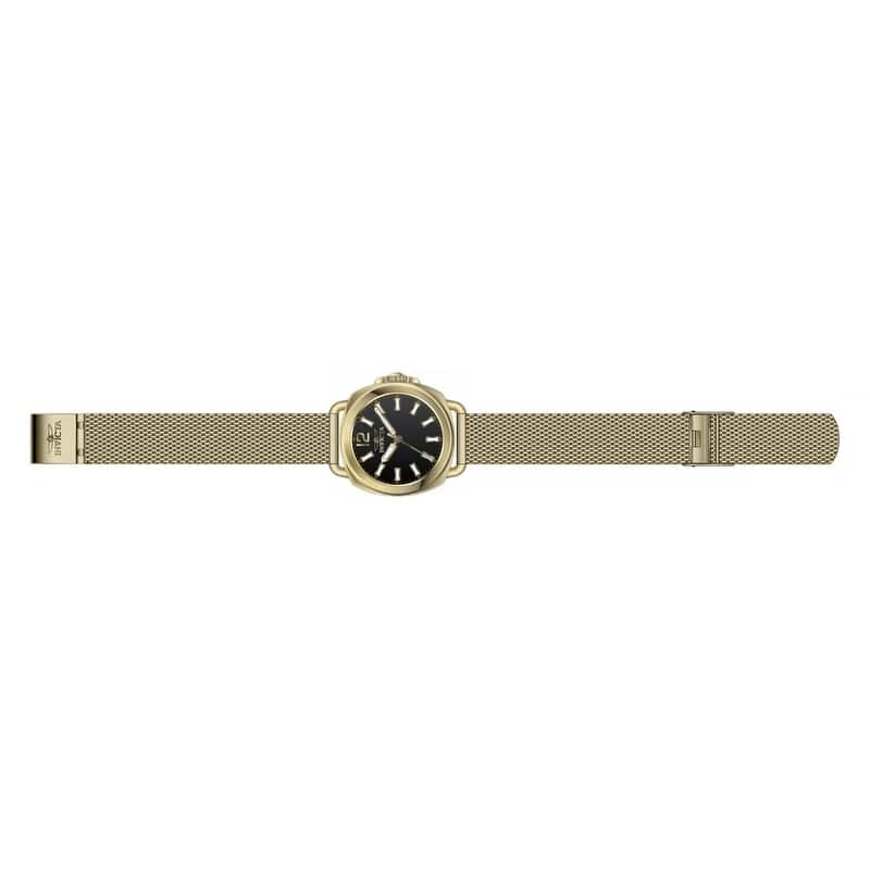 Invicta Women's 47324 Wildflower Quartz 3 Hand Black Dial Watch