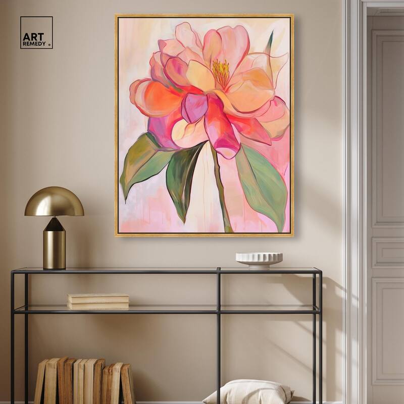 Softly Unfurling II Canvas by Art Remedy