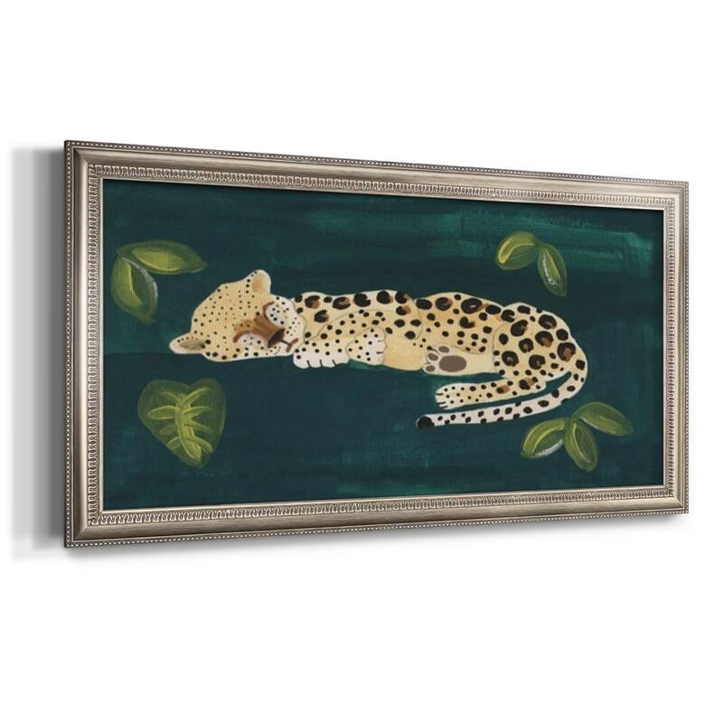 Lethargic Leopard II Premium Framed Canvas- Ready to Hang