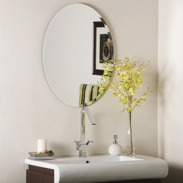 Odelia Bevel Frameless Wall Mirror - Silver. Opens flyout.