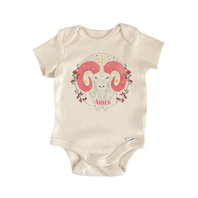 Aries Zodiac - Baby Boy Girl Clothes Infant Bodysuit Funny Cute Newborn