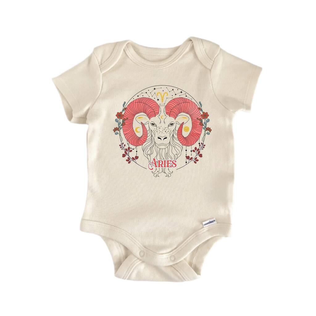 Aries Zodiac - Baby Boy Girl Clothes Infant Bodysuit Funny Cute Newborn