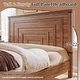 preview thumbnail 55 of 53, Farmhouse Wood Bed Frame with 54" Tall Headboard, 2 Large Drawers