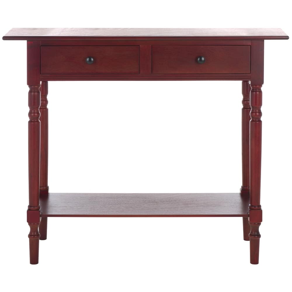 SAFAVIEH Arvilla Grey 2-Drawer Console Table - 37.8" x 13" x 31.9" - 38Wx13Dx32H