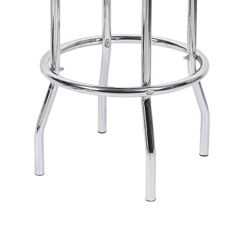 Multi Functional Stool with Chrome Legs and Black Molded Foam Seat