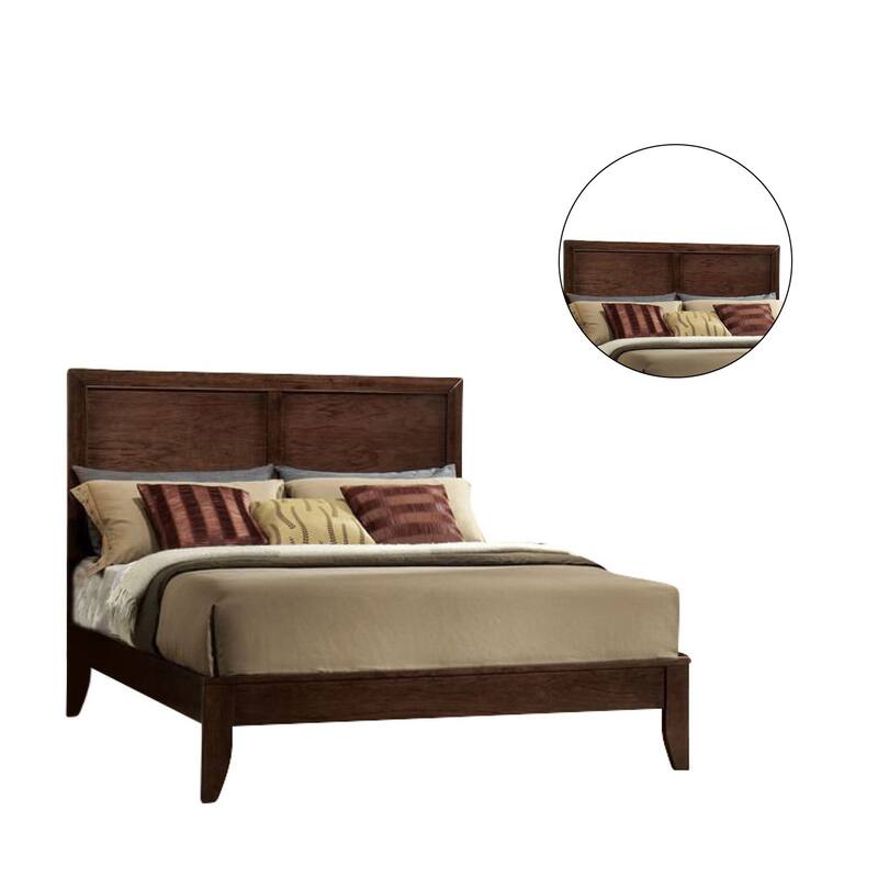 Wooden Bed in Espresso