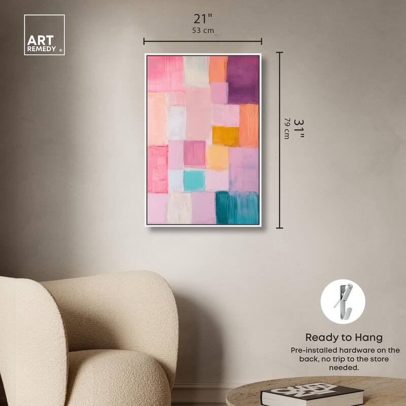 Color Squares III Canvas by Art Remedy