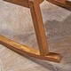 preview thumbnail 5 of 19, Champlain Outdoor Acacia Wood Rocking Chair with Water-Resistant Cushions by Christopher Knight Home
