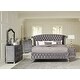 preview thumbnail 1 of 2, Rivers Traditional Metallic 4-piece Bedroom Set Eastern King