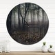 preview thumbnail 7 of 8, Designart 'Dark Spooky Misty Wild Forest' Oversized Traditional Wall CLock 29 in. wide x 29 in. high