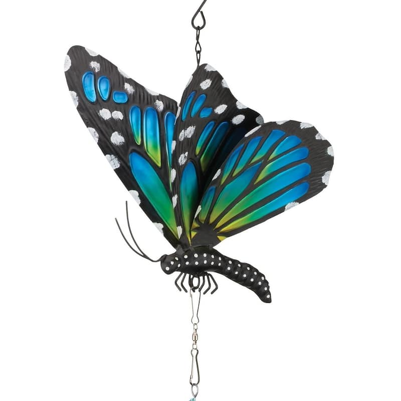 Hanging Wind Spinner - Blue Monarch