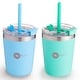 preview thumbnail 5 of 12, PopYum 9oz Insulated Stainless Steel Kids' Cups, 2-Packs Blue and Green