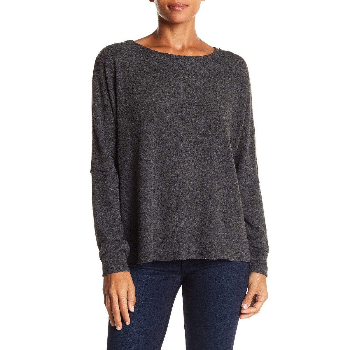 charcoal grey women's sweater