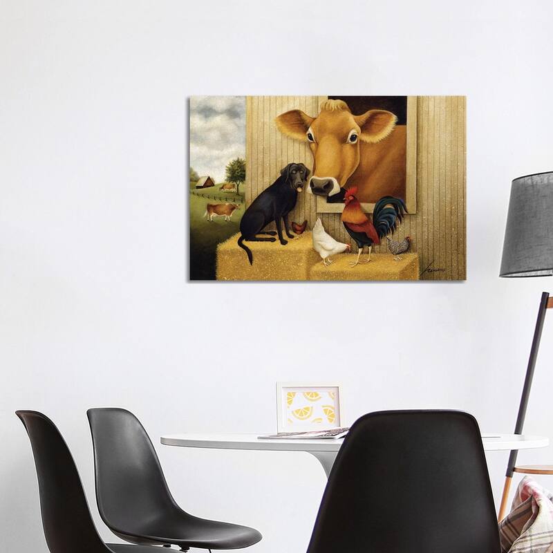 iCanvas "New Kids At The Bale" by Lowell Herrero Canvas Print - 26x40x1.5