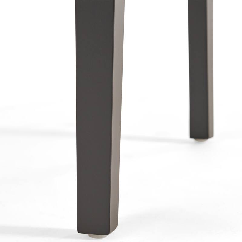 Button Tufted Wood Dining Chair with a Graceful Rolled Top