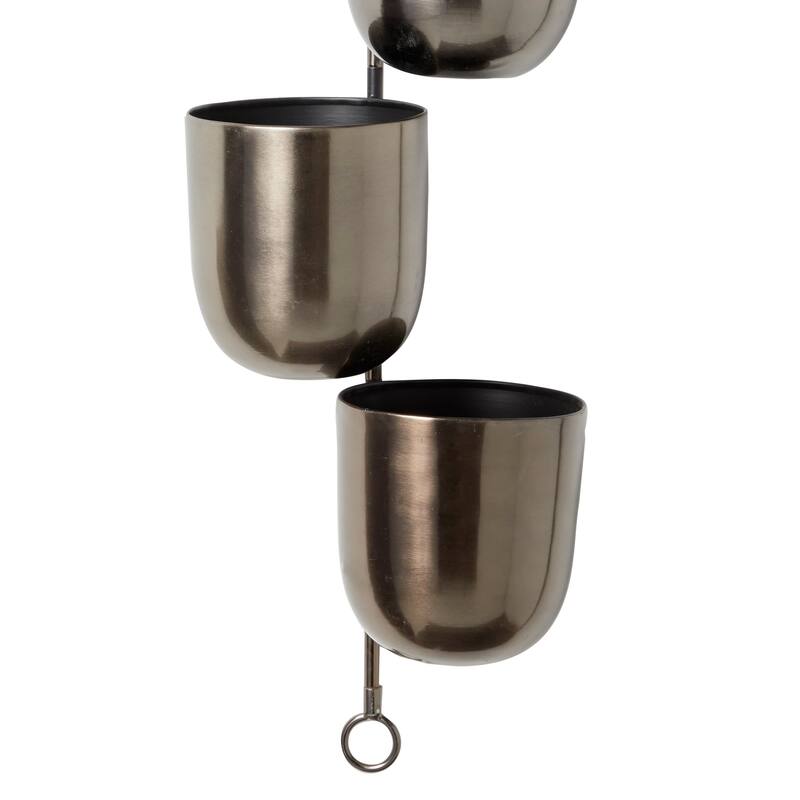 Metal Layered Wall Planter - 12 x 12 x 25