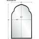 preview thumbnail 3 of 5, Uttermost 09746 Kenitra 24" W x 40" H Arched Framed Bathroom Mirror