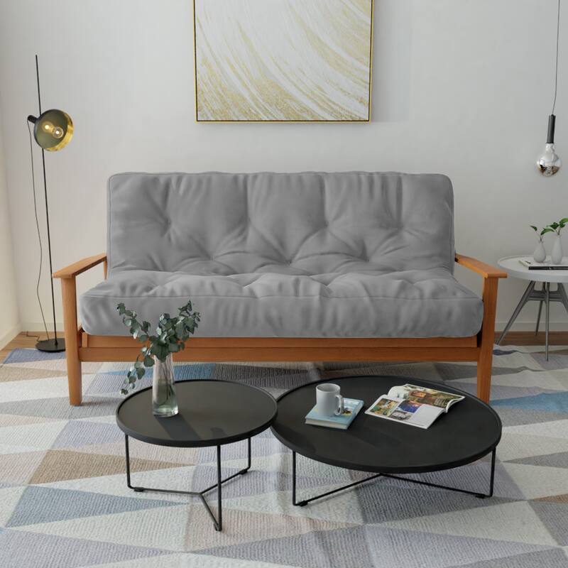Loosh Home 10" Canvas Futon Mattress - Grey - Twin