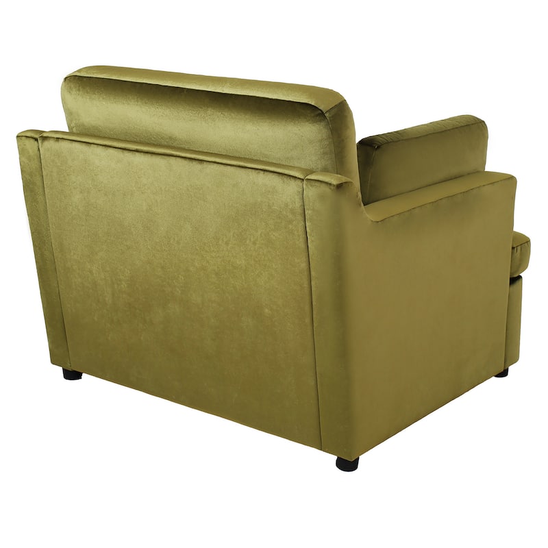 Green Accent Chair Lounge Chair for Living Room Bedroom, Oversized Single Sofa Chair Arm Chairs Reading Chair