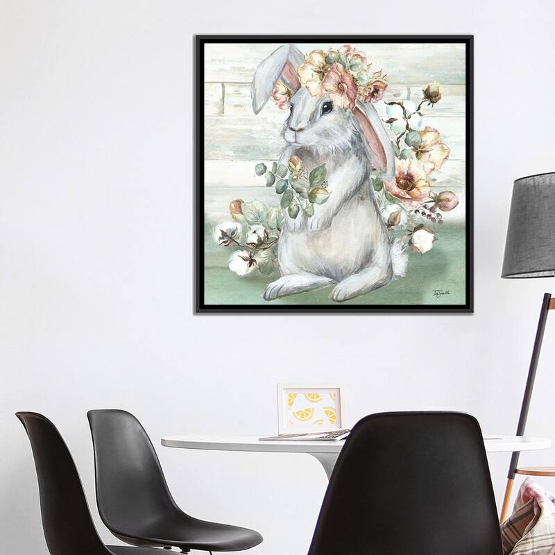 iCanvas "Farmhouse Bunny II" by Tre Sorelle Studios Framed