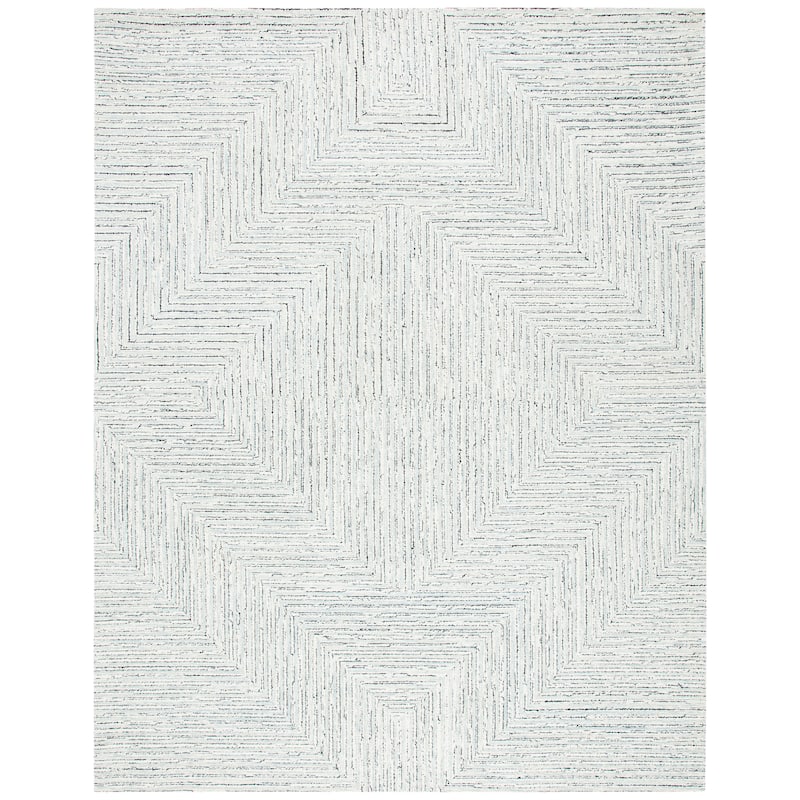 SAFAVIEH Handmade Micro-Loop Nausica Modern Wool Rug