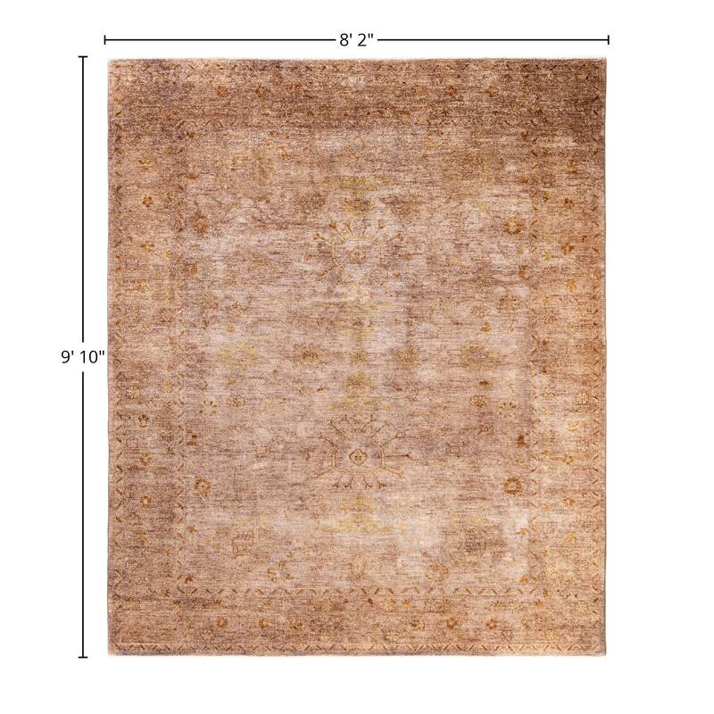 Overdyed One-of-a-Kind Hand-Knotted Area Rug - Beige - 8' 2" x 9' 10"