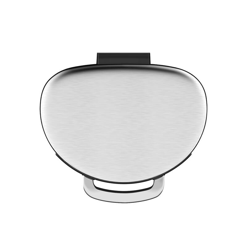 INNOVAZE 1.6 gallon/6 liter 3.2 gallon/12 liter fingerprint free brushed stainless steel semi-round step-on trash can