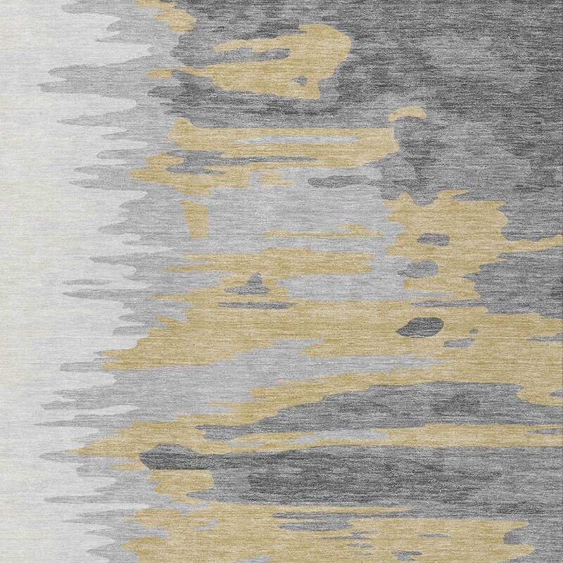 HomeRoots Abstract Transitional Rectangle Outdoor Rug
