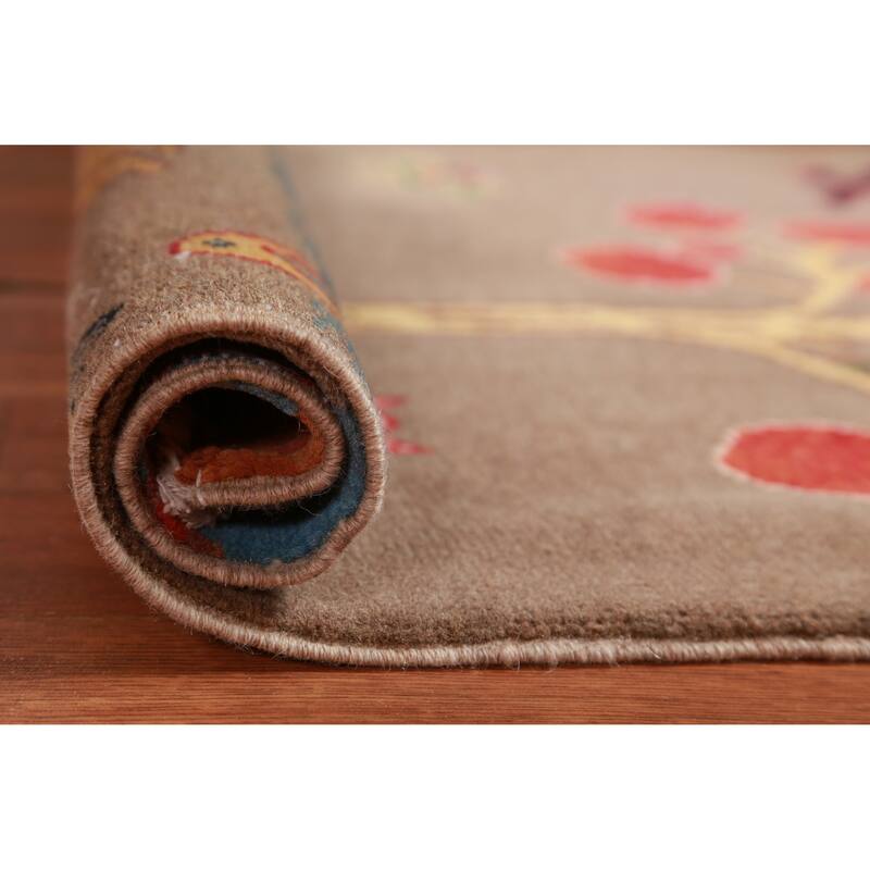 Traditional Brown Kazak Oriental Foyer Rug Hand-Knotted Wool Carpet - 2'0"x 3'0" - 2'0"x 3'0" - Brown
