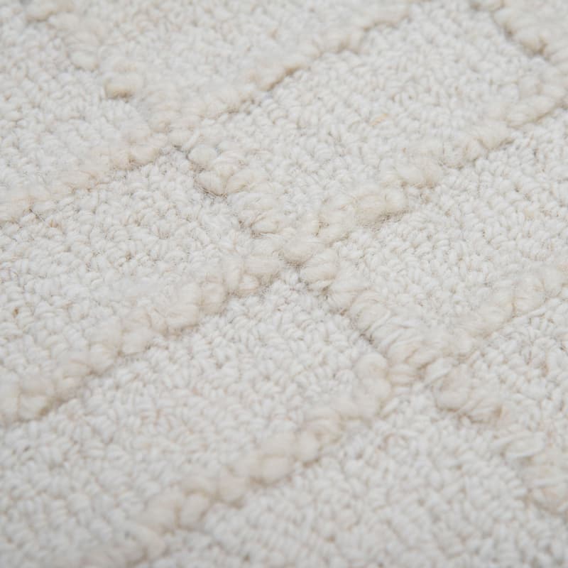 Alora Decor Lofton Ivory Geometric Hand Tufted Wool Rug