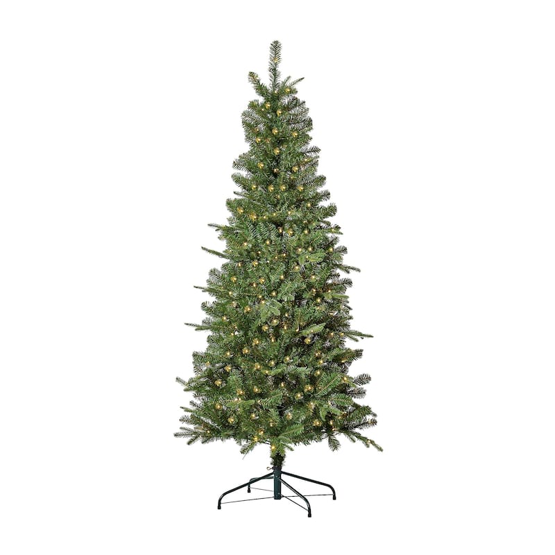 Dakota Pine 7ft Artificial Pre-Lit Tree, Dual LED Lights with 9 Functions