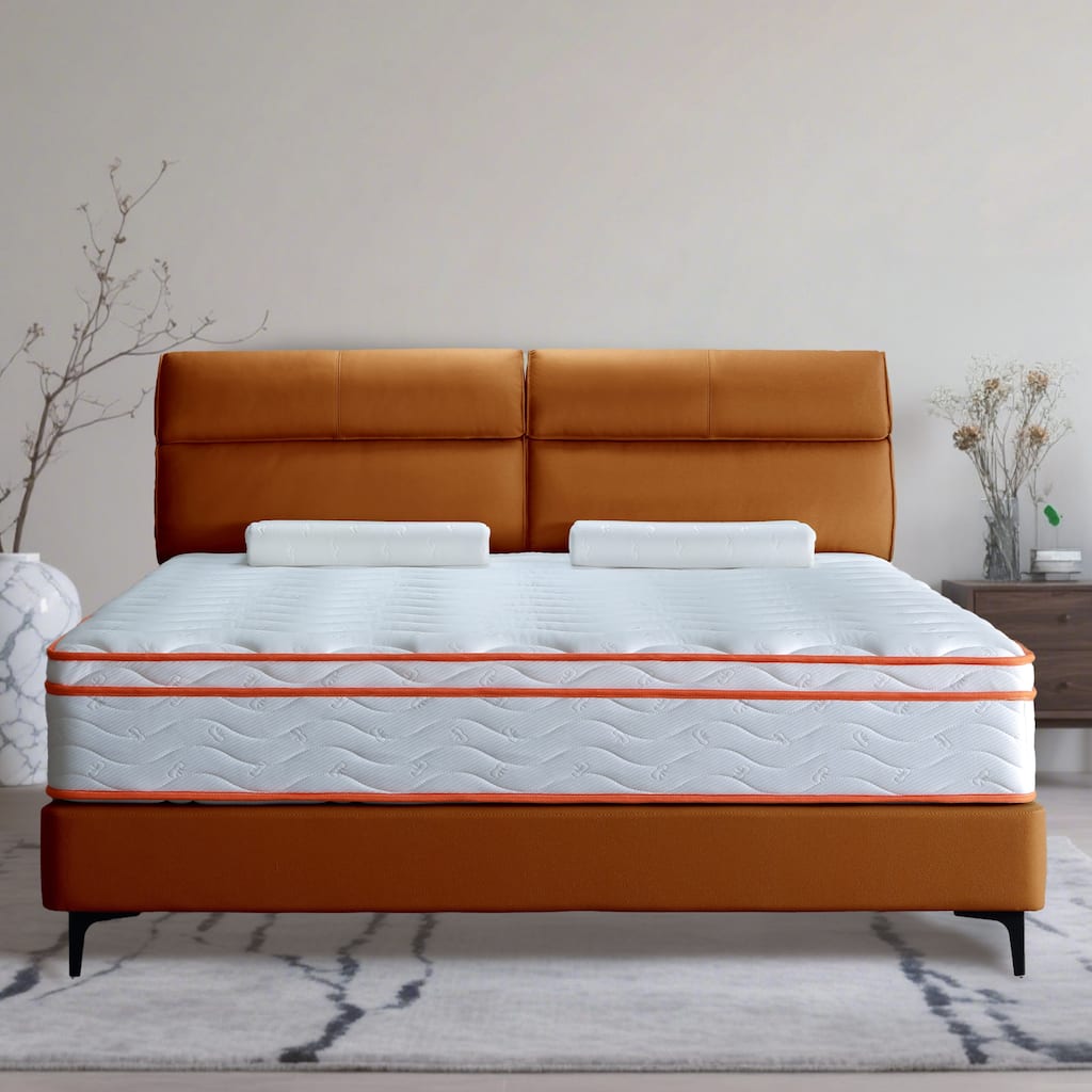 GDFStudio - Elowen 12 Inch Mattress Hybrid Memory Foam and Pocket Coil Eurotop