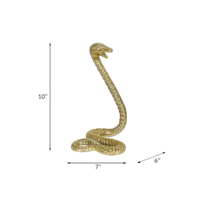 Sagebrook Home Modern Glam Fake Snake Sculpture/Figurine