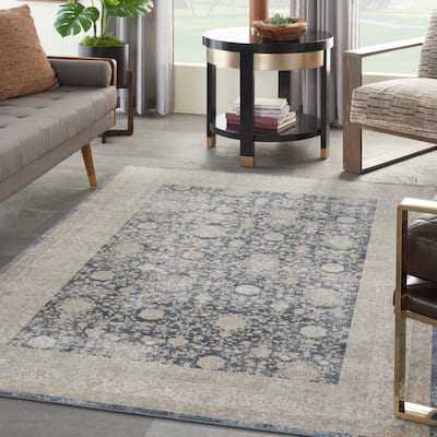 Malta Textured Botanical Persian Vintage Area Rug