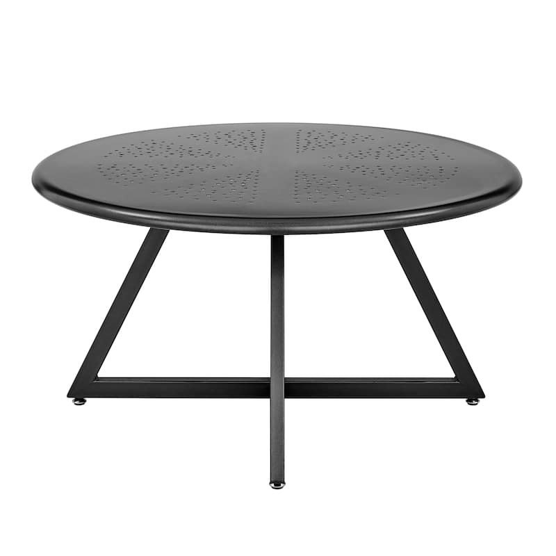 NPD Furniture Markle Outdoor Metal Round Coffee Table