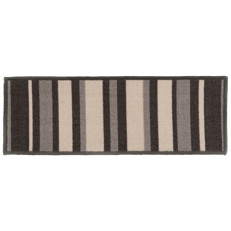 World Rug Gallery Contemporary Modern Stripe Non-Slip Stair Treads