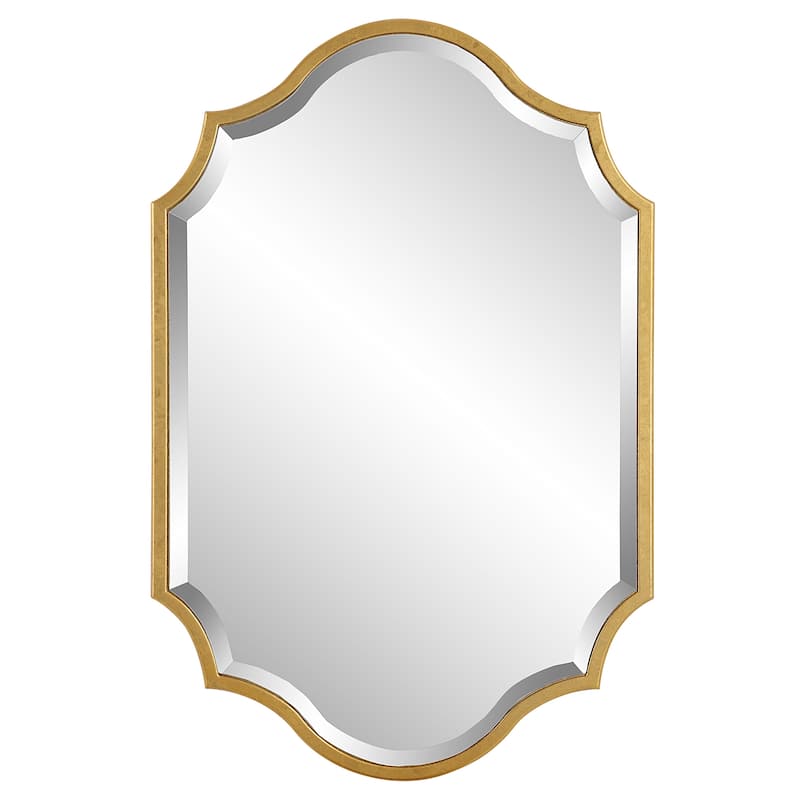 Porch & Den Gold Arabesque Decorative Wall Mirror